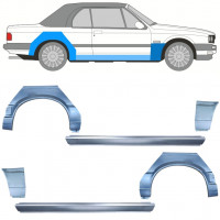 Reparationspanel för tröskel + fram + bak stänkskärm för BMW 3 E30 1987-1994 CABRIO / Set 12576