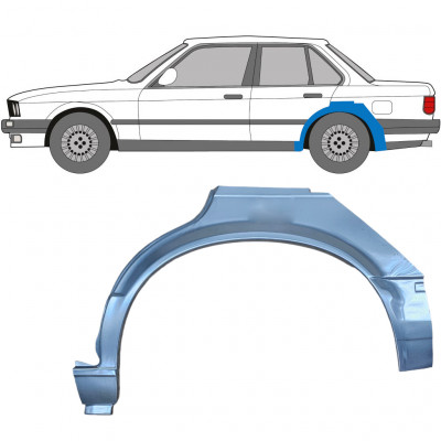 BMW 3 E30 1982-1987 4 DÖRRAR REPARATION AV BAKSKÄRM / VÄNSTER