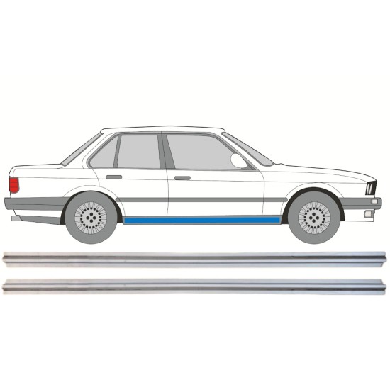 Inre tröskel reparationspanel för BMW 3 E30 1982-1994 / Vänster+Höger / Set 15110