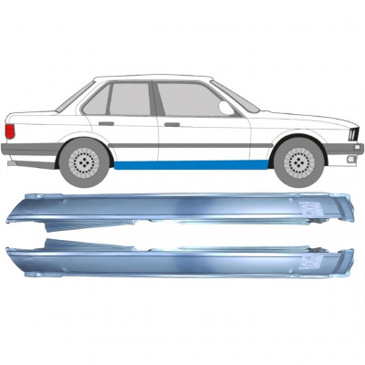 BMW 3 E30 1982-1993 4 DÖRRAR full TRÖSKELPLÅT TILL / PAR