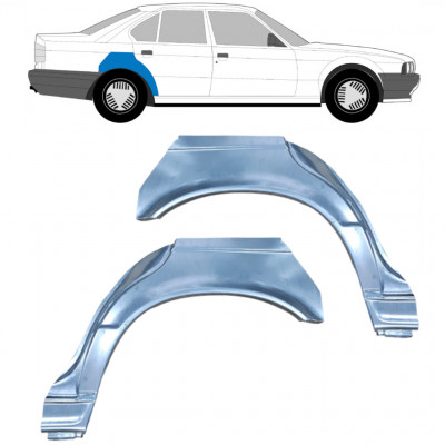 Sidovägg hjulhuskant för BMW 5 E34 1987-1996  / Vänster+Höger / SEDAN / Set 6399