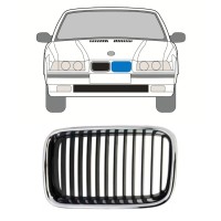 Grill för BMW 3 E36 1990-1995 / Vänster 16296