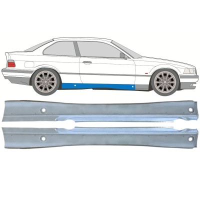 Tröskelplåt för BMW 3 E36 1990-2000 / Vänster+Höger / COUPE / Set 16067
