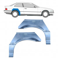 Sidovägg hjulhuskant för BMW E36 3 Cabrio 1990-2000 / Vänster+Höger / COUPE / Set 6392