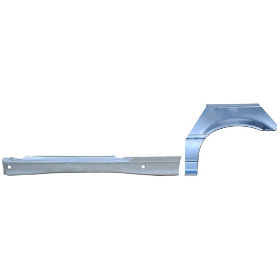 Hel tröskel + bak skärm reparationspanel för BMW 3 E36 1990-2000 / Vänster / COUPE / Set 17024