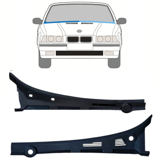 Reparationsplåt för vindrutans nedre del för BMW 3 E36 1990-2000 / Vänster+Höger / COMBI / SEDAN / COMPACT / Set 16900