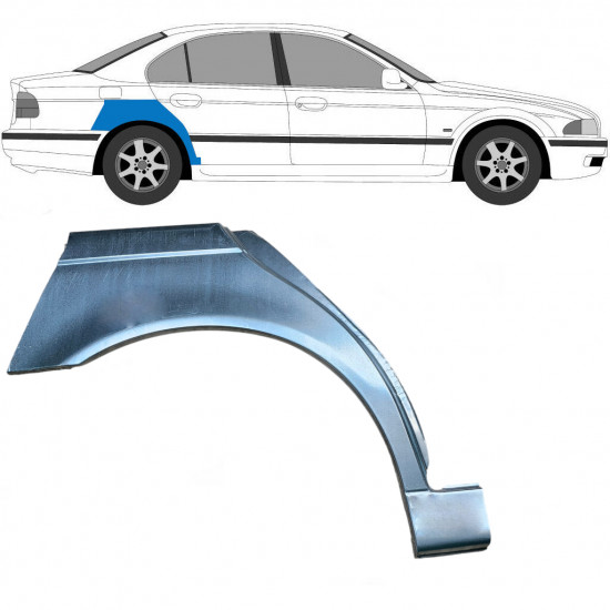 Sidovägg hjulhuskant för BMW 5 E39 1996-2004 / Höger 6406