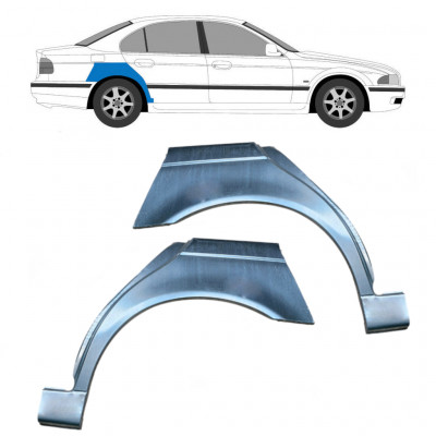 Sidovägg hjulhuskant för BMW 5 E39 1996-2004  / Vänster+Höger / COMBI / SEDAN / Set 6405