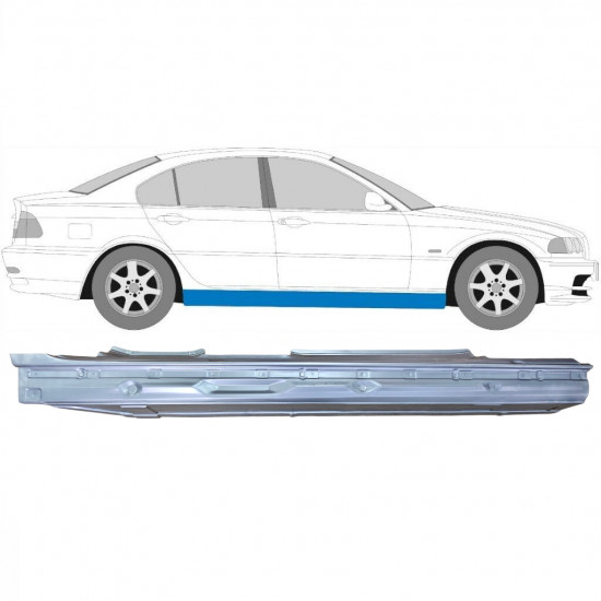 Tröskelplåt för BMW E46 3 1998-2005 / Höger 7631