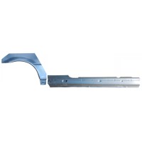 Hel tröskel + bak skärm reparationspanel för BMW 3 E46 1998-2006 / Höger / COUPE / Set 17059