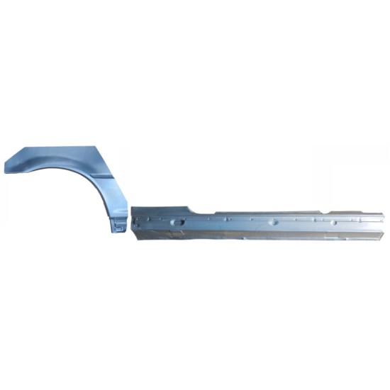 Hel tröskel + bak skärm reparationspanel för BMW 3 E46 1998-2006 / Höger / COUPE / Set 17059