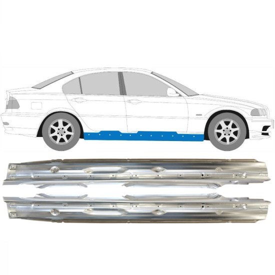 Tröskelplåt för BMW 3 E46 1998-2006 / Vänster+Höger / Set 14997