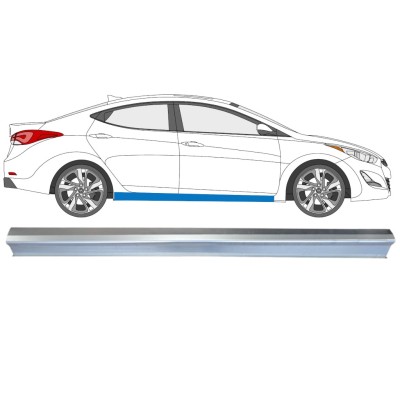 Tröskelplåt reparationspanel för Hyundai Elantra 2010-2015 / Höger 14933