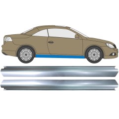 Tröskelplåt reparationspanel för Volkswagen Eos 2006- / Vänster+Höger / Set 10558