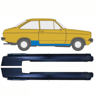 Tröskelplåt reparationspanel för Ford Escort 1974-1980 / Vänster+Höger / Set 10729