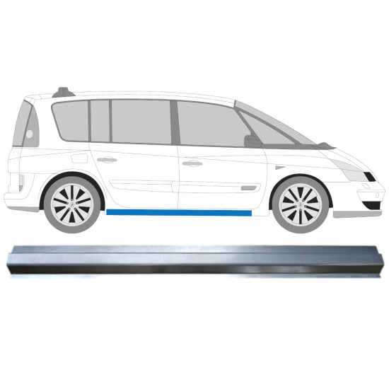 Nedre tröskelplåt reparationspanel för Renault Espace 2002-2015 / Vänster = Höger (symmetrisk) 14986 Nedre tröskelplåt reparationspanel för Renault Espace 2002-2015 / Vänster = Höger (symmetrisk) 14986
