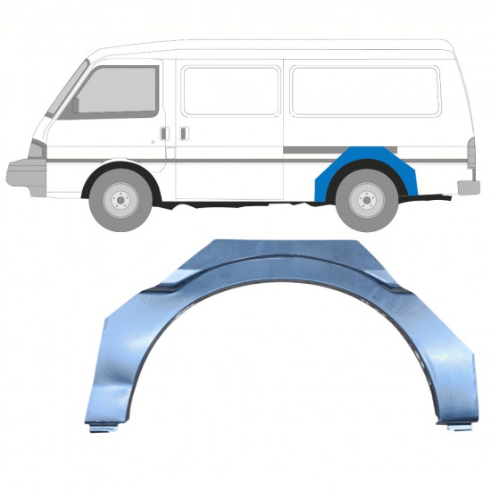 Sidovägg hjulhuskant för Mazda E-serie 1984-1998 / Vänster 11032