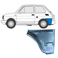 Nedre del av bak skärm reparationspanel för Fiat 126p 1985-1994 / Vänster 7582