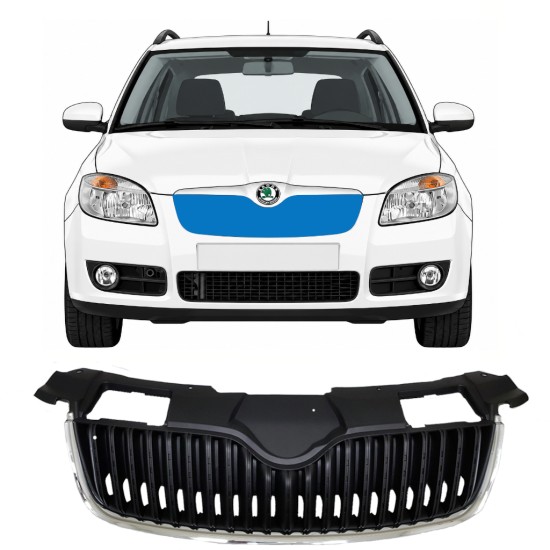 Grill för Skoda Fabia II 2007-2010 7523