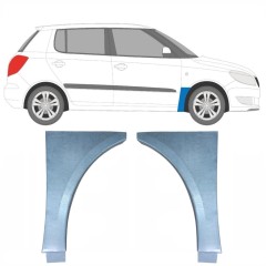Reparationspanel till framskärm för Skoda Fabia II 2007-2015 / Vänster+Höger / Set 10272