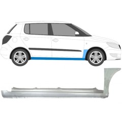 Tröskel + fram skärm reparationspanel för Skoda Fabia II 2007-2015 / Höger / Set 11170
