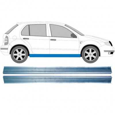 Tröskelplåt reparationspanel för Skoda Fabia 1999-2007 / Vänster+Höger 9543