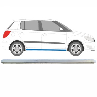 Inre tröskel reparationspanel för Skoda Fabia II 2007-2015 / Vänster = Höger (symmetrisk) 16892