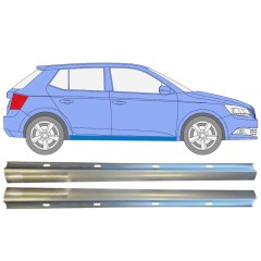 Nedre tröskelplåt reparationspanel för Skoda Fabia 2014- / Vänster+Höger / Set 14817