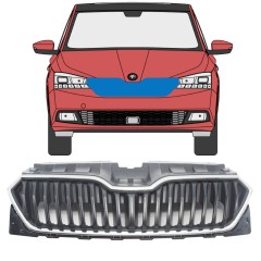 Grill för Skoda Fabia 2018-2021 / Set 7545