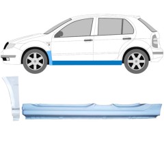 Tröskel + fram skärm reparationspanel för Skoda Fabia I 1999-2007 / Vänster / Set 11168