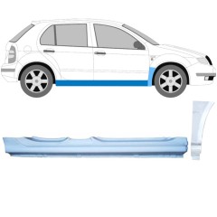 Tröskel + fram skärm reparationspanel för Skoda Fabia I 1999-2007 / Höger / Set 11167