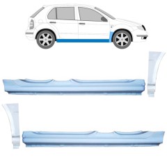 Tröskel + fram skärm reparationspanel för Skoda Fabia I 1999-2007 / Set 11169