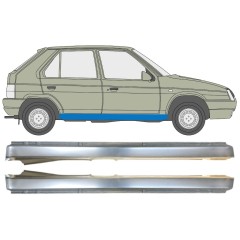 Tröskelplåt för Skoda Favorit 1989-1995 / Vänster+Höger / Set 14881