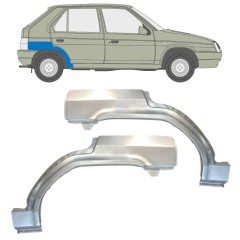 Sidovägg hjulhuskant för Skoda Favorit 1989-1995 / Vänster+Höger / Set 14884