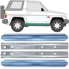Reparationspanel för inre och yttre tröskel för Daihatsu Feroza Rocky Fourtrak 1984-1993 / Vänster+Höger / Set 17015