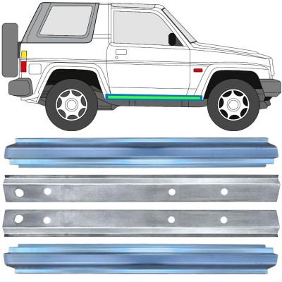 Reparationspanel för inre och yttre tröskel för Daihatsu Feroza Rocky Fourtrak 1984-1993 / Vänster+Höger / Set 17015