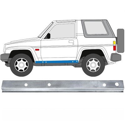 Inre tröskel reparationspanel för Daihatsu Feroza Rocky Fourtrak 1984-1993 / Vänster 17011