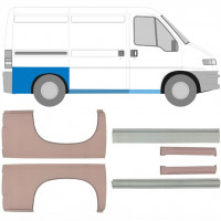 Tröskelplåt + sidovägg hjulhuskant för Fiat Ducato Boxer Relay 1994-2006 / SWB / Set 5582