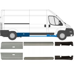 Tröskelplåt reparationspanel för Fiat Ducato 2006-2025 / Vänster+Höger / Set 9702