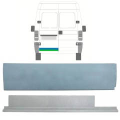 Låg inre + yttre bakdörr reparationspanel för Fiat Ducato 1994-2006 / Vänster / Set 9750