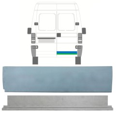 Låg inre + yttre bakdörr reparationspanel för Fiat Ducato 1994-2006 / Höger / Set 9749