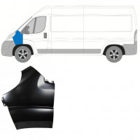 Fram skärm för Fiat Ducato 2006-2014 / Vänster 7279