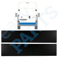 Prydnadslist skyddslister dörr bak för Peugeot Boxer 2018- / Vänster+Höger / Set 13223