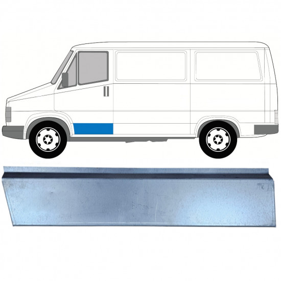 Reparationspanel för framdörr yttre  för Fiat Ducato / C25 / J5 1981-1994 / Vänster 7743