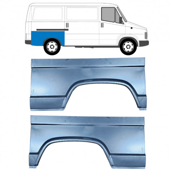 Sidovägg hjulhuskant för Fiat Ducato / C25 / J5 1981-1994 / Vänster+Höger / Set 6514