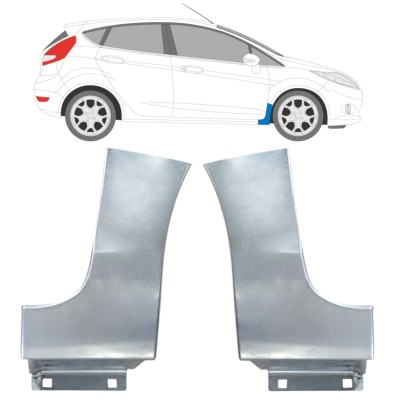 Reparationspanel till framskärm för Ford Fiesta 2008-2017 / Vänster+Höger / Set 15779