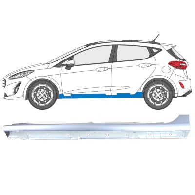 Tröskelplåt för Ford Fiesta 2017-2023 / Vänster 16266