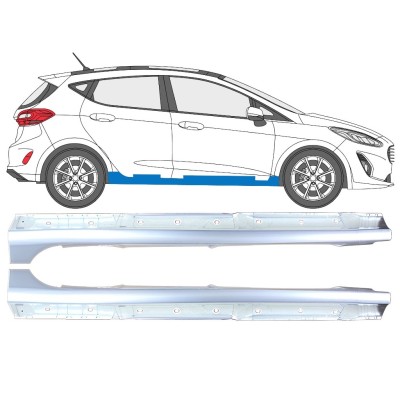 Tröskelplåt för Ford Fiesta 2017-2023 / Vänster+Höger / Set 16268