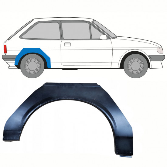 Sidovägg hjulhuskant för Ford Fiesta 1983-1989 / Höger 8749