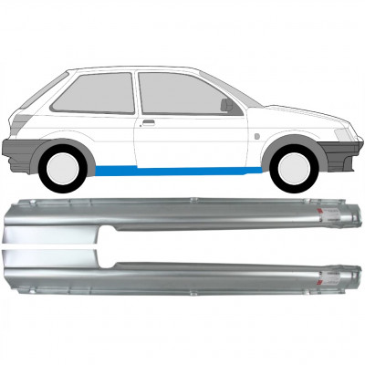 FORD FIESTA 1989-1995 3 DÖRRAR full TRÖSKELPLÅT TILL / UPPSÄTTNING